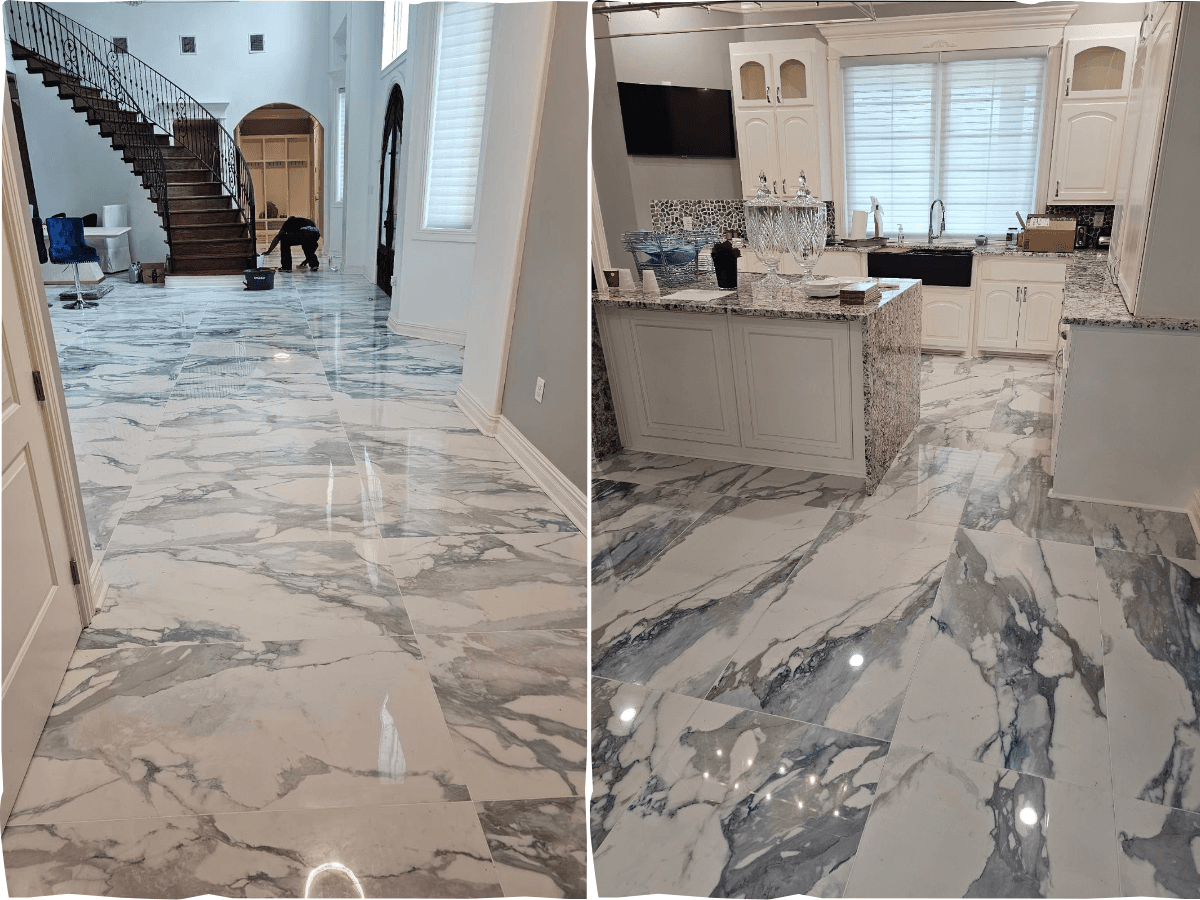 Residential marble flooring — Monroe, LA — Interior renovation and home remodeling contractor in Monroe Louisiana