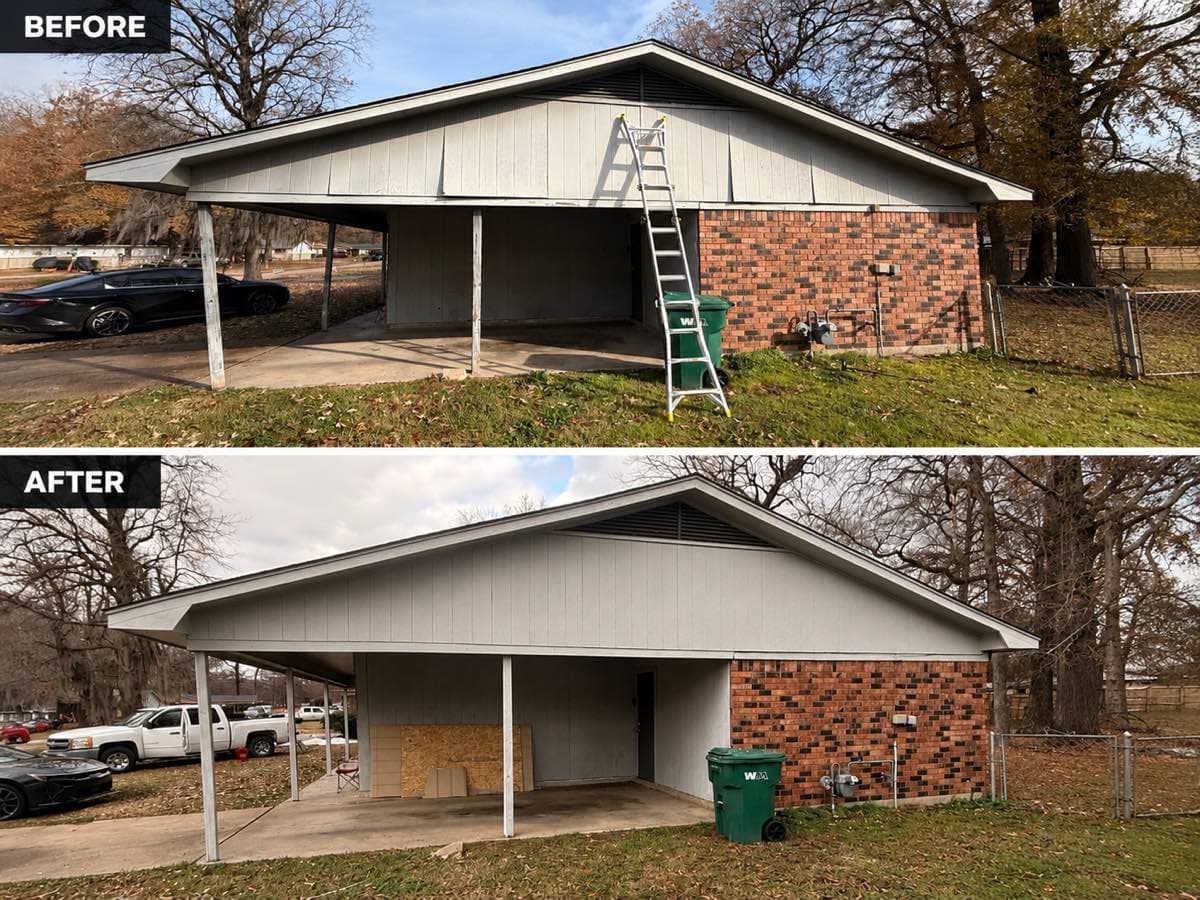 Exterior Repairs before and after project